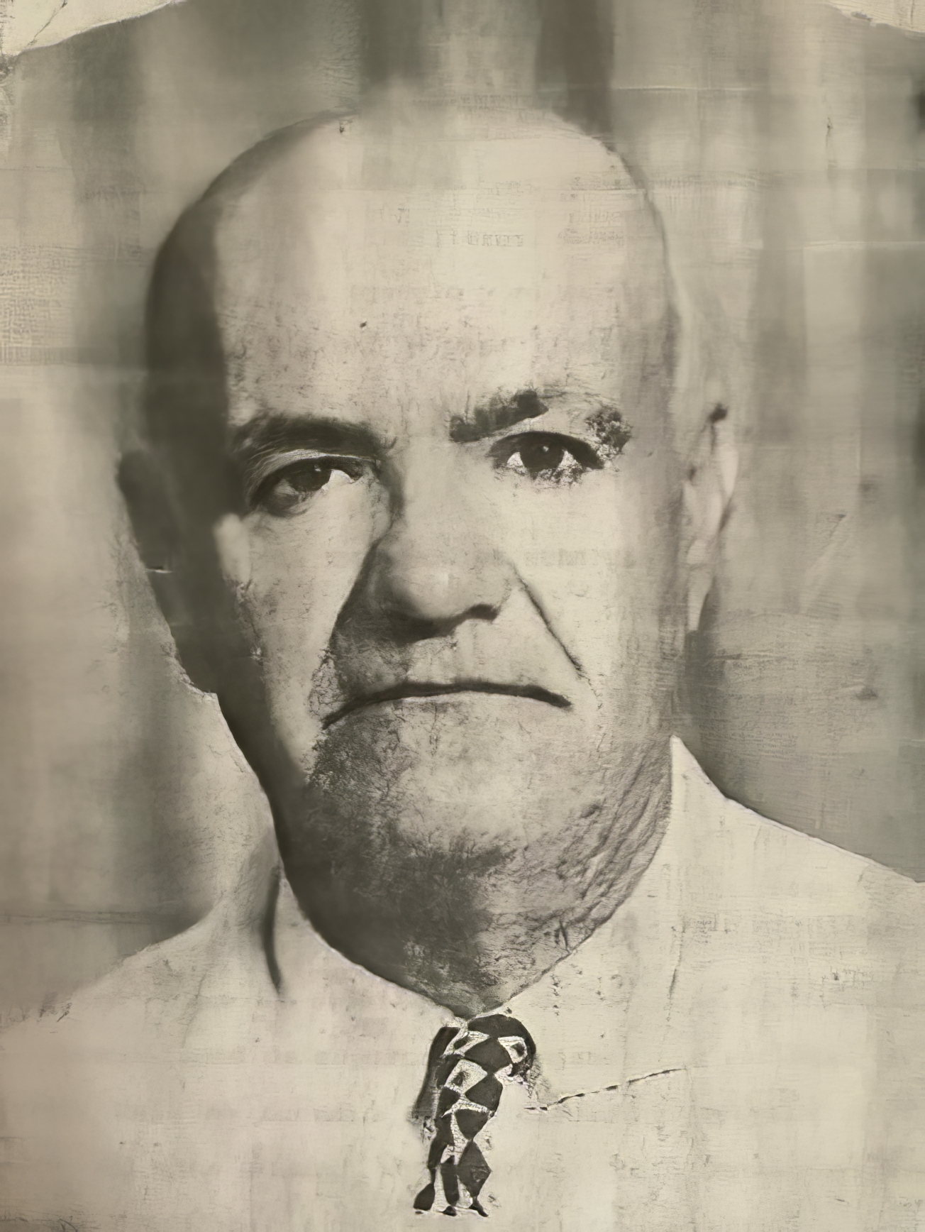 Retrato de José Abuchaibe Awad, pionero de la migración palestina en el Caribe colombiano.