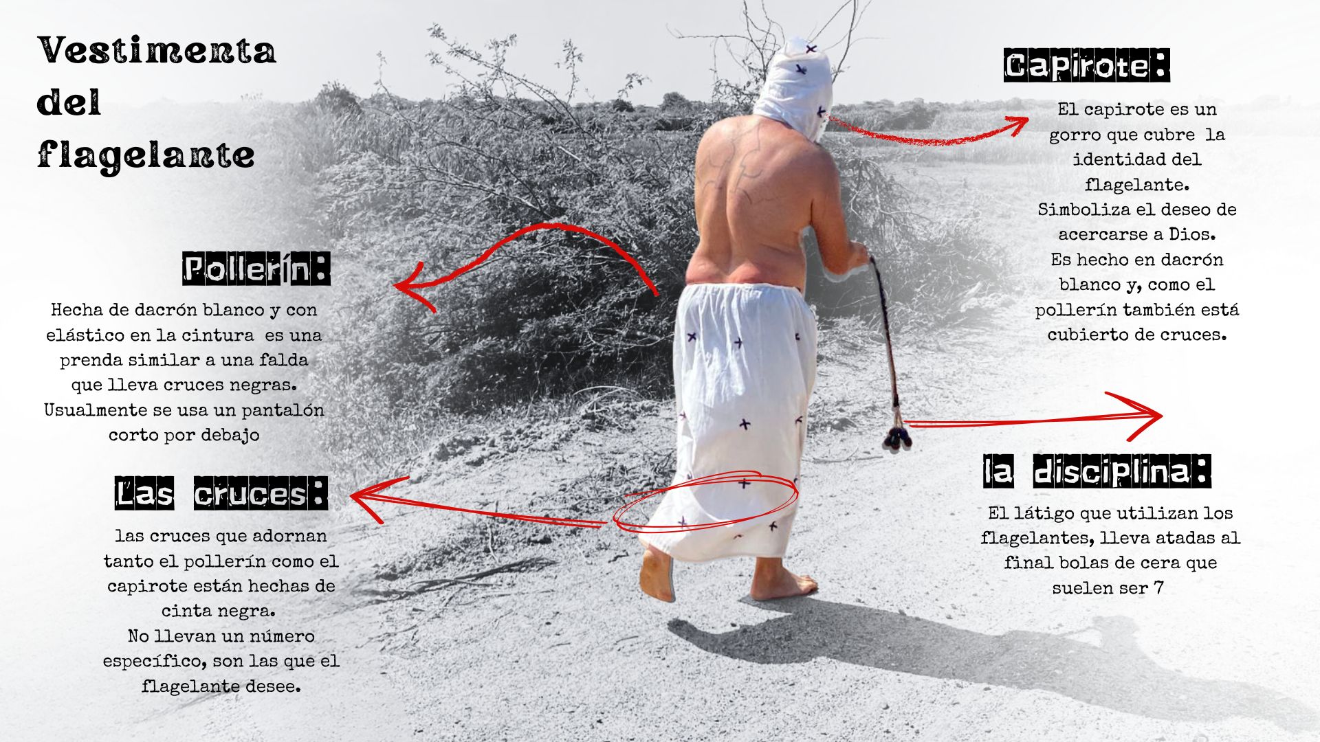 Infografía del Traje del Flagelante
